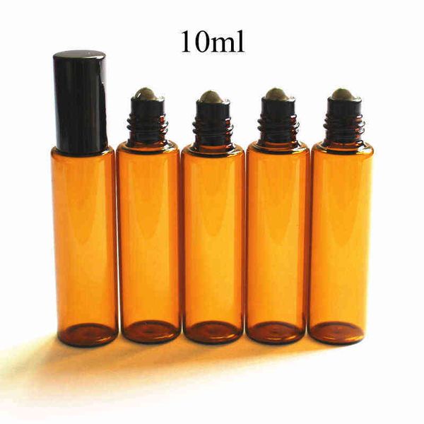 10pc 10ml amber glass roll on thin glass roller vials brown essential oil bottle sample test bottle with metal ball y220428
10pc 10ml amber glass roll on thin glass roller vials brown essential oil bottle sample test bottle with metal ball y220428