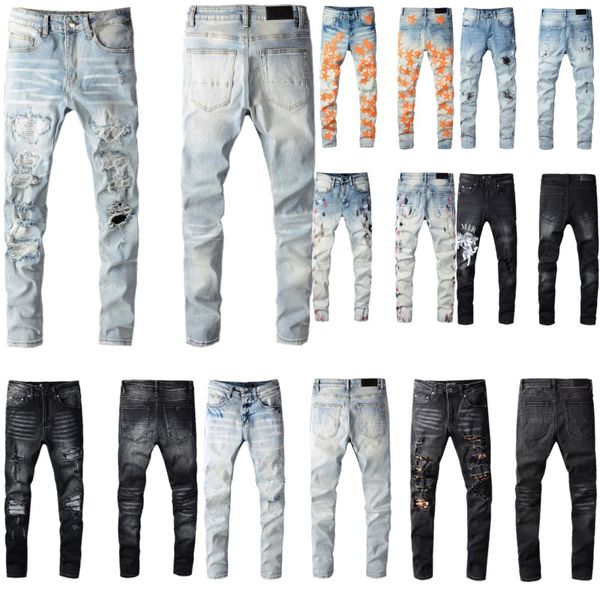 mens designer jeans distressed ripped biker slim fit motorcycle bikers denim for men fashion mans print hip hop pants 15ss, Blue
mens designer jeans distressed ripped biker slim fit motorcycle bikers denim for men fashion mans print hip hop pants 15ss, Blue