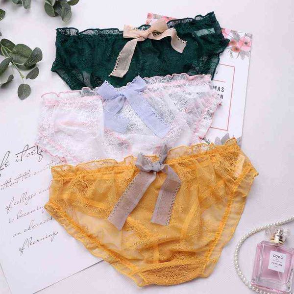 3pack summer womens big bow lace low-rise cute panties nudies breathable lingerie erotic transparent wholesale underwear t220810, Black;pink
3pack summer womens big bow lace low-rise cute panties nudies breathable lingerie erotic transparent wholesale underwear t220810, Black;pink