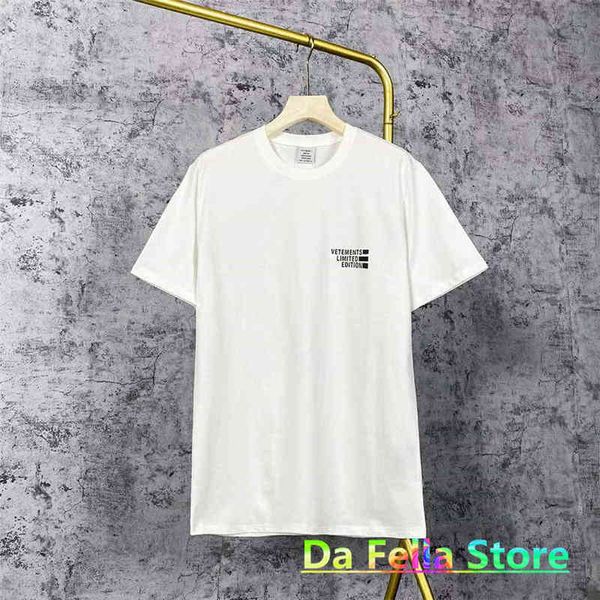 front back vetements limited edition tshirt men women black letters print tee inside tag label vtm short sleeve, White;black
front back vetements limited edition tshirt men women black letters print tee inside tag label vtm short sleeve, White;black