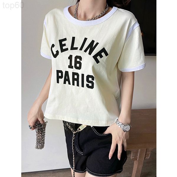 women's t-shirt designer high setting ce home no. 16 letter flocking printing round neck loose short sleeve t-shirt women's yellow, White
women's t-shirt designer high setting ce home no. 16 letter flocking printing round neck loose short sleeve t-shirt women's yellow, White