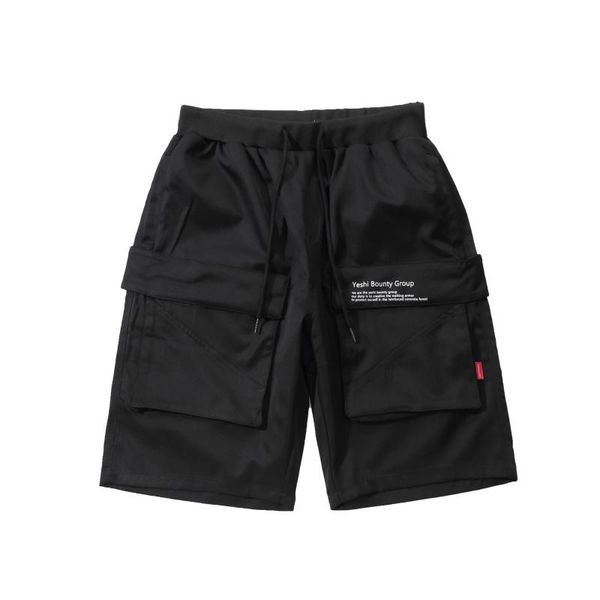 men's shorts multi-pocket tactical elastic waist baggy cango short pants functional knee-length casual half men, White;black
men's shorts multi-pocket tactical elastic waist baggy cango short pants functional knee-length casual half men, White;black