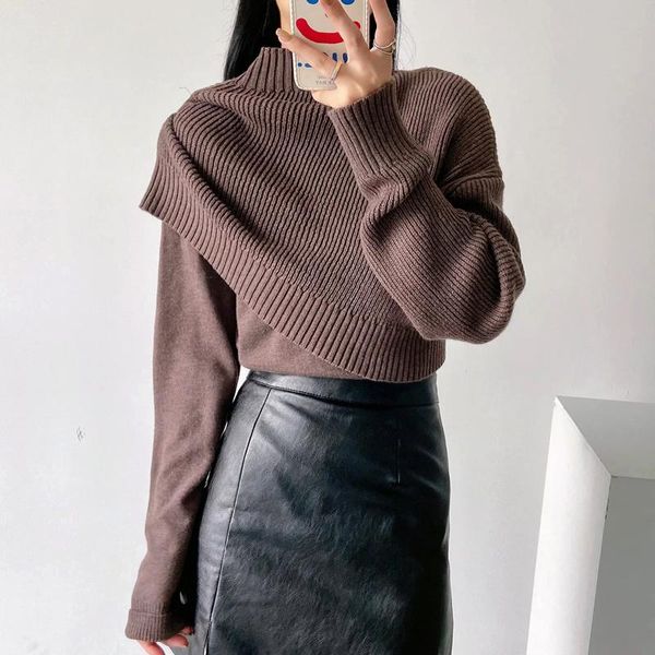 women's sweaters womengaga women 2 in 1 asymmetric nigh neck knitted jumper jy58, White;black
women's sweaters womengaga women 2 in 1 asymmetric nigh neck knitted jumper jy58, White;black