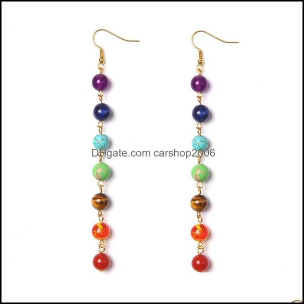 other earrings jewelry 7 chakra colors stone bead long drop bohemia dangle reiki healing women earring vacation boho dhssh, Golden;silver
other earrings jewelry 7 chakra colors stone bead long drop bohemia dangle reiki healing women earring vacation boho dhssh, Golden;silver