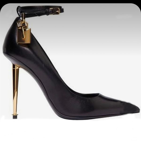 metal lock dress shoes luxury designer pointed toes buckle strap womens pumps 100% cowhide gold heels .5cm high heeled factory shoes 35-41, Black
metal lock dress shoes luxury designer pointed toes buckle strap womens pumps 100% cowhide gold heels .5cm high heeled factory shoes 35-41, Black