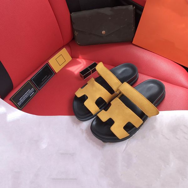 designer chypre h slippers beach classic flat sandals summer lady 23 men women size 35-44 with box suede sandal, Black
designer chypre h slippers beach classic flat sandals summer lady 23 men women size 35-44 with box suede sandal, Black