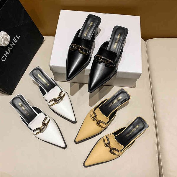 2022 summer luxury brand women black high heels slippers close toe block heels mules designer slip on loafers slides party shoes
2022 summer luxury brand women black high heels slippers close toe block heels mules designer slip on loafers slides party shoes
