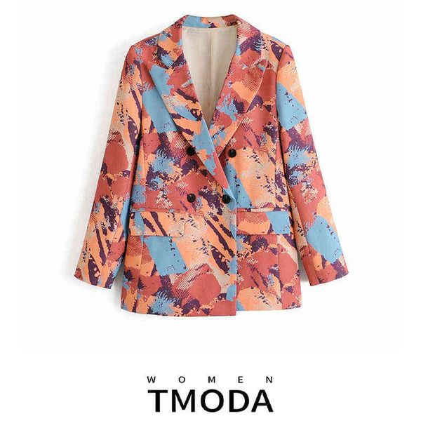 suit tmoda599 women 2022 fashion double breasted print blazer jacket vintage lo, White;black
suit tmoda599 women 2022 fashion double breasted print blazer jacket vintage lo, White;black