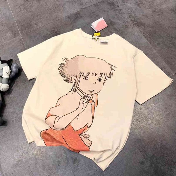 women's t-shirt sprin cotton men's and women's short sleeve urban leisure cartoon loose fashion brand couple t-shirt, White
women's t-shirt sprin cotton men's and women's short sleeve urban leisure cartoon loose fashion brand couple t-shirt, White