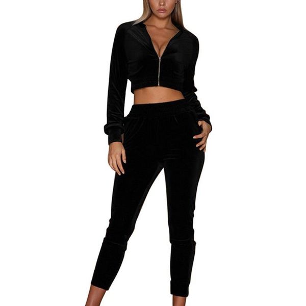 womens velour tracksuits 2 piece outfits zip up short sweater and long pants sportswear jogging set, Gray
womens velour tracksuits 2 piece outfits zip up short sweater and long pants sportswear jogging set, Gray