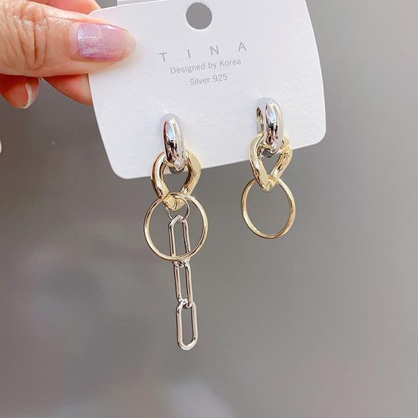 dangle & chandelier 925 silver needle earrings europe america women's fashion simple chain asymmetric long stereo texture show face thi
dangle & chandelier 925 silver needle earrings europe america women's fashion simple chain asymmetric long stereo texture show face thi