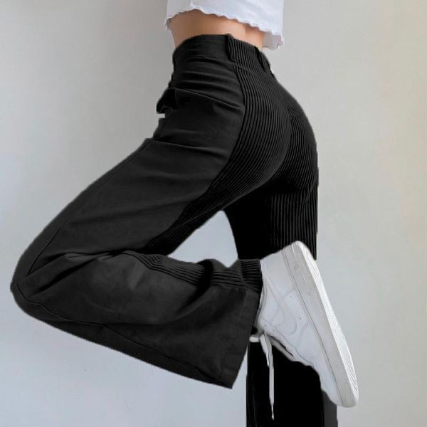 women's pants & capris shestyle 2022 women corduroy 6color straight casual plus size fashion panelled patchwork jeans streetwear trouse, Black;white
women's pants & capris shestyle 2022 women corduroy 6color straight casual plus size fashion panelled patchwork jeans streetwear trouse, Black;white