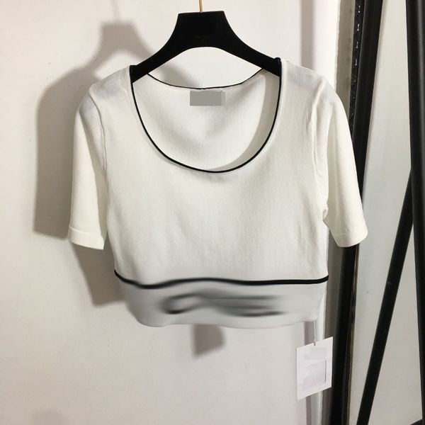 302 2022 milan runway spring summer brand same style t shirt short sleeve women's t-shirt white crew neck kint pullover womens meiyi
302 2022 milan runway spring summer brand same style t shirt short sleeve women's t-shirt white crew neck kint pullover womens meiyi