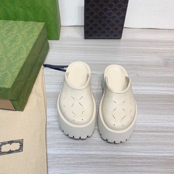 women's platform perforated double g sandal designer black rubber slipper luxury fashion classic ladies beach striped flat flip flops 5 
women's platform perforated double g sandal designer black rubber slipper luxury fashion classic ladies beach striped flat flip flops 5