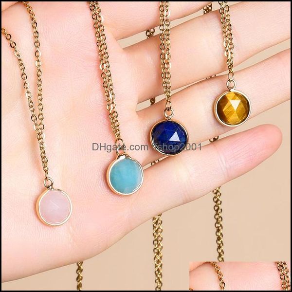 pendant necklaces druzy crystal natural stone necklace tiger eye gold edge round style amethyst rose quartz chakra healing ffshop2001 dhsw8, Silver
pendant necklaces druzy crystal natural stone necklace tiger eye gold edge round style amethyst rose quartz chakra healing ffshop2001 dhsw8, Silver
