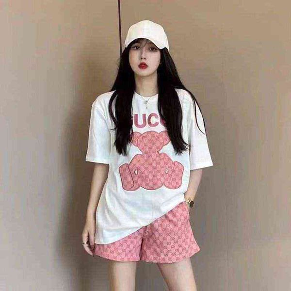 75% off factory direct online one piece suit with cotton summer new fashion printed bear korean loose short sleeve t-shirt printed shorts, White
75% off factory direct online one piece suit with cotton summer new fashion printed bear korean loose short sleeve t-shirt printed shorts, White