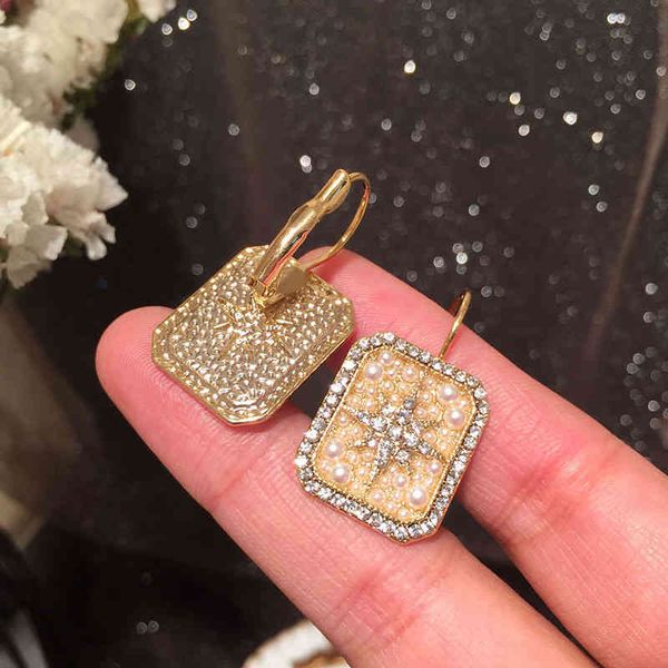 small star earrings sweet lady temperament pearl jewelry gold color women zircon square luxurious wedding gift goth aesthetic, Golden
small star earrings sweet lady temperament pearl jewelry gold color women zircon square luxurious wedding gift goth aesthetic, Golden
