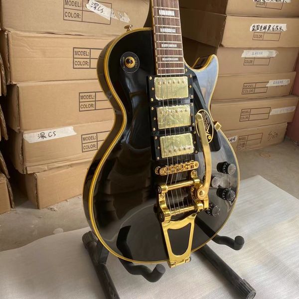 lp custom electric guitar three pickups with big sby chrome hardware rosewood fingerboard mahogany body
lp custom electric guitar three pickups with big sby chrome hardware rosewood fingerboard mahogany body