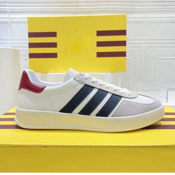 men's and women's low small white casual shoes kuqi joint classic three bar color matching lace up designer basketball germany tra, Black
men's and women's low small white casual shoes kuqi joint classic three bar color matching lace up designer basketball germany tra, Black