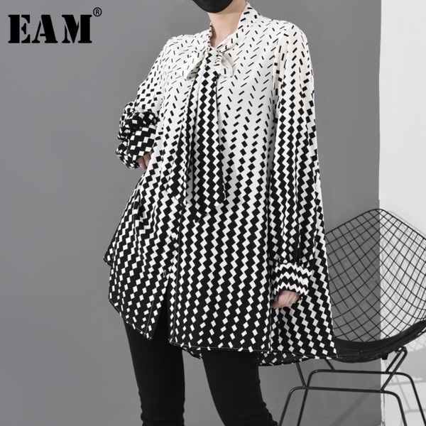 eam women pattern printed chiffon big size blouse new bow collar long sleeve loose fit shirt fashion spring autumn 1r2030 y200828, White
eam women pattern printed chiffon big size blouse new bow collar long sleeve loose fit shirt fashion spring autumn 1r2030 y200828, White