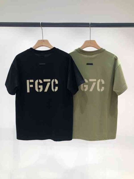 2022 summer new fog ess double line letter flocking printing short t-shirt casual loose sleeve high-quality trendy t-shirts, Black
2022 summer new fog ess double line letter flocking printing short t-shirt casual loose sleeve high-quality trendy t-shirts, Black