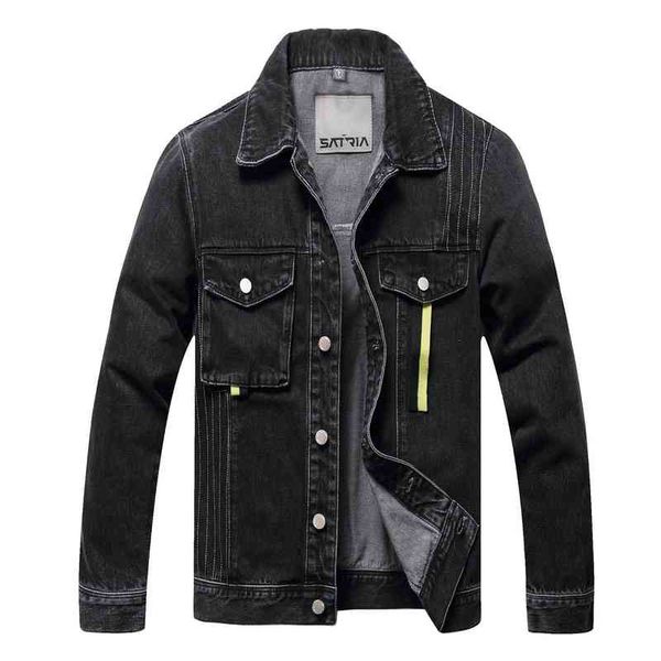 men's jackets 2022 spring / summer trend high-end versatile men's denim black youth single breasted cotton side seam pocket jacket, Black;brown
men's jackets 2022 spring / summer trend high-end versatile men's denim black youth single breasted cotton side seam pocket jacket, Black;brown