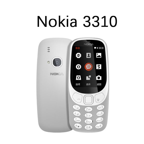 Image of Original Refurbished Cell Phones Nokia 3310 3G WCDMA 2G GSM 2.4 Inch 2MP Camera Dual Sim Unlocked Mobile Phone