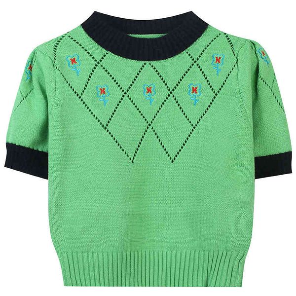 women's sweaters minority design women's spring short flower temperament versatile knitted sleeve t-shirt green p0fs, White;black
women's sweaters minority design women's spring short flower temperament versatile knitted sleeve t-shirt green p0fs, White;black