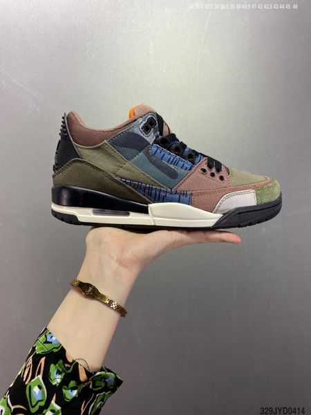 2022 jumpman 3 retro army green men casual shoes 3s iii se patchwork camo mens sports trainers sports low women sneakers, Black
2022 jumpman 3 retro army green men casual shoes 3s iii se patchwork camo mens sports trainers sports low women sneakers, Black