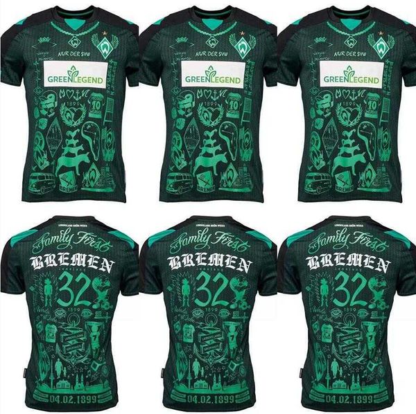 21 22 23 werder bremen special kit soccer jersey marvin ducksch leonardo bittencourt black green how football shirts thailand quality, Black;yellow
21 22 23 werder bremen special kit soccer jersey marvin ducksch leonardo bittencourt black green how football shirts thailand quality, Black;yellow