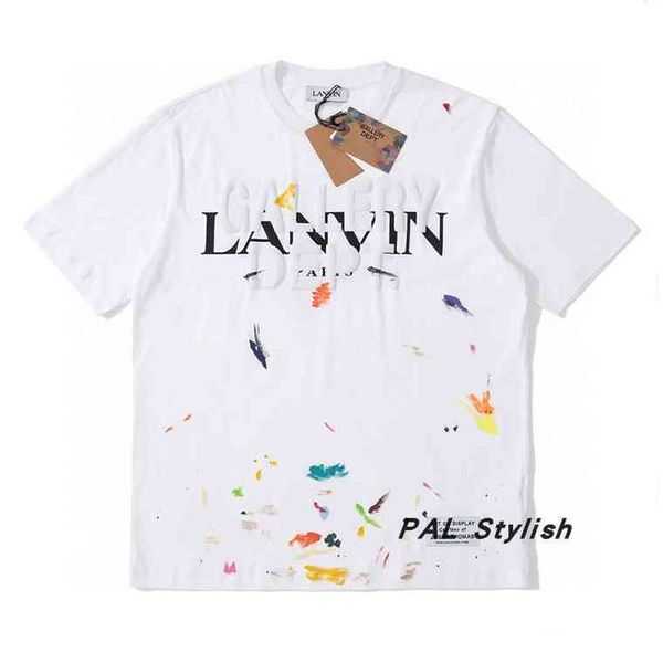 t-shirt gary dept. x lanvin langfan co branded splash graffiti men's and women's casual round neck short sleeve, White;black
t-shirt gary dept. x lanvin langfan co branded splash graffiti men's and women's casual round neck short sleeve, White;black
