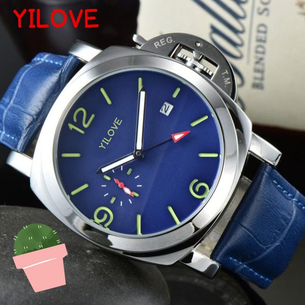 44mm quartz round dial men's watch r luxury brand presidential chronograph clock stainless steel leather strap simple wristwatch, Slivery;brown
44mm quartz round dial men's watch r luxury brand presidential chronograph clock stainless steel leather strap simple wristwatch, Slivery;brown