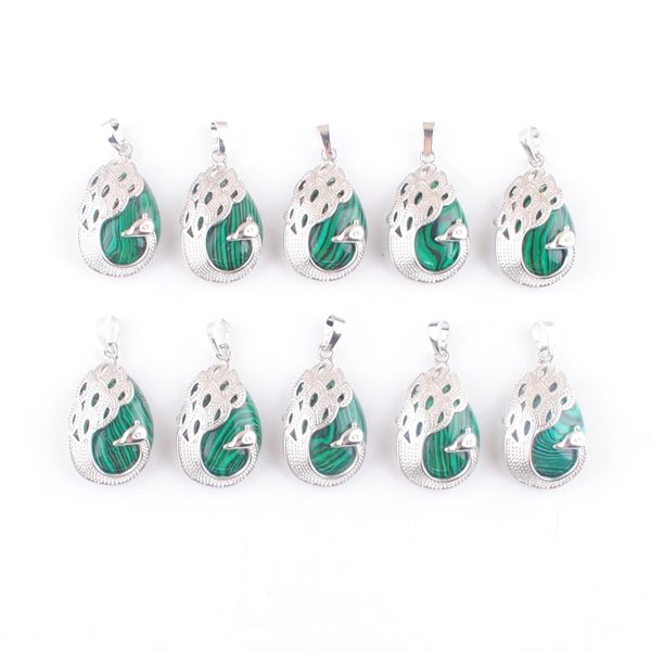 new arrivals malachite gemstone pendant peacock pattern animal shape natural gem stone teardrop lucky jewelry for female jewelry gift dn4360, Silver
new arrivals malachite gemstone pendant peacock pattern animal shape natural gem stone teardrop lucky jewelry for female jewelry gift dn4360, Silver