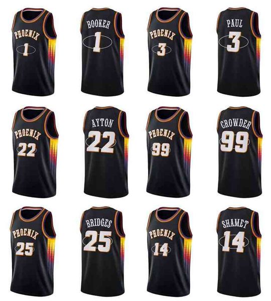 basketball jersey chris paul #3 devin booker #1 ayton #22 bridges #25 crowder #99 shamet #14 phoenixcity jerseys black men youth s- in
basketball jersey chris paul #3 devin booker #1 ayton #22 bridges #25 crowder #99 shamet #14 phoenixcity jerseys black men youth s- in
