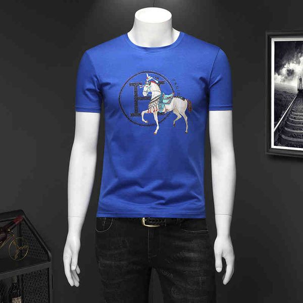 22new men's clothing brand 2022 summer new korean men's fashion casual mercerized cotton round neck short sleeve t-shirt, White;black
22new men's clothing brand 2022 summer new korean men's fashion casual mercerized cotton round neck short sleeve t-shirt, White;black