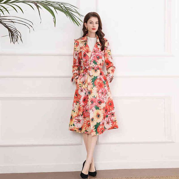 casual dresses early spring women's wear large lapel lace up waist flower print style medium long windbreaker women, Black;gray
casual dresses early spring women's wear large lapel lace up waist flower print style medium long windbreaker women, Black;gray