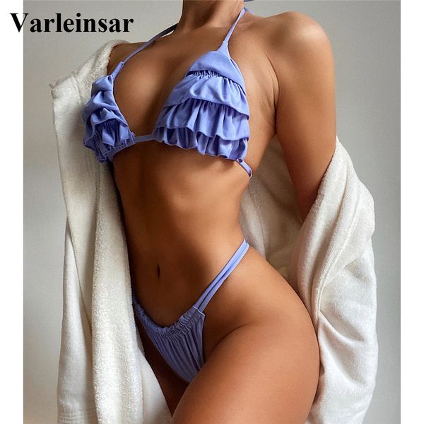 2022 new ruffled halter bikini women swimwear female swimsuit two-pieces bikini set bather bathing suit swim lady v2700, White;black
2022 new ruffled halter bikini women swimwear female swimsuit two-pieces bikini set bather bathing suit swim lady v2700, White;black