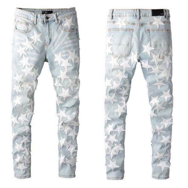 2022 new mens designer jeans distressed ripped biker slim fit motorcycle bikers denim for men s fashion mans pants #6618, Blue
2022 new mens designer jeans distressed ripped biker slim fit motorcycle bikers denim for men s fashion mans pants #6618, Blue