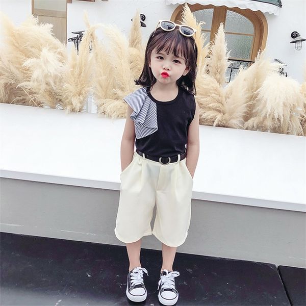 girls clothing patchwork tshirt short girls clothing striped girl set summer children's clothes casual style 210412, White
girls clothing patchwork tshirt short girls clothing striped girl set summer children's clothes casual style 210412, White