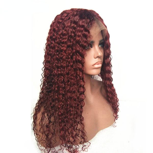 99j burgundy colored lace front human hair wigs wet and wave pre plucked brazilian remy water wave wine red 13x6 lace front wig, Black
99j burgundy colored lace front human hair wigs wet and wave pre plucked brazilian remy water wave wine red 13x6 lace front wig, Black