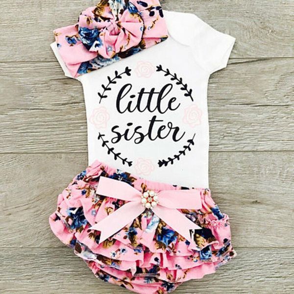 newborn baby girls outfits clothes set short sleeve letter printed jumpsuit bodysuit pants headband, White
newborn baby girls outfits clothes set short sleeve letter printed jumpsuit bodysuit pants headband, White