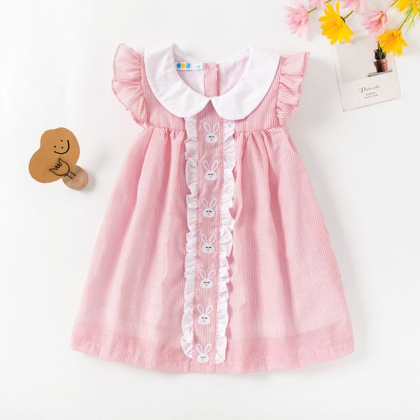 21zxlgirls' dress striped cartoon pattern blue round neck button design short sleeve cotton baby 1t-3t princess skirt 4pcs lot, Black;gray
21zxlgirls' dress striped cartoon pattern blue round neck button design short sleeve cotton baby 1t-3t princess skirt 4pcs lot, Black;gray