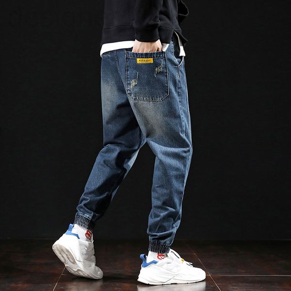 men's jeans designer 2021 spring and autumn new stitching large loose casual harlan jeans legged men's trend elastic versatile llh, Blue
men's jeans designer 2021 spring and autumn new stitching large loose casual harlan jeans legged men's trend elastic versatile llh, Blue