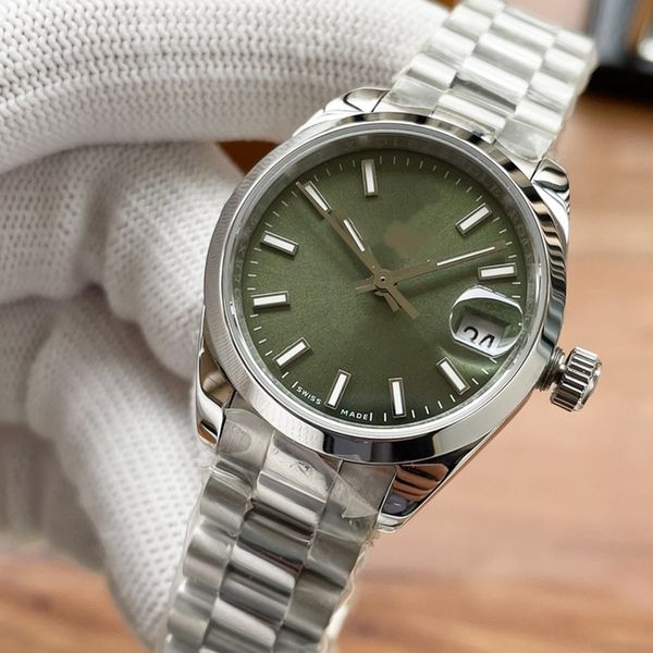 ladies fashion automatic mechanical watch 28mm date diamond ring stainless steel strap diamond foldover clasp movement sapphire, Slivery;brown
ladies fashion automatic mechanical watch 28mm date diamond ring stainless steel strap diamond foldover clasp movement sapphire, Slivery;brown
