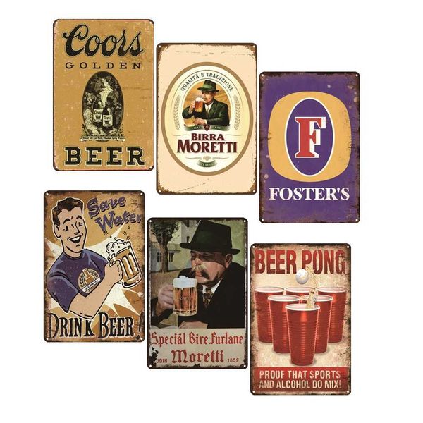 beer sign vintage funny home pub bar decor metal plaque 
beer sign vintage funny home pub bar decor metal plaque