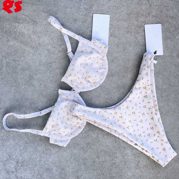 2022 summer beachwear mini floral polka dot print underwire bikinizfnmirll, White;black 
2022 summer beachwear mini floral polka dot print underwire bikinizfnmirll, White;black