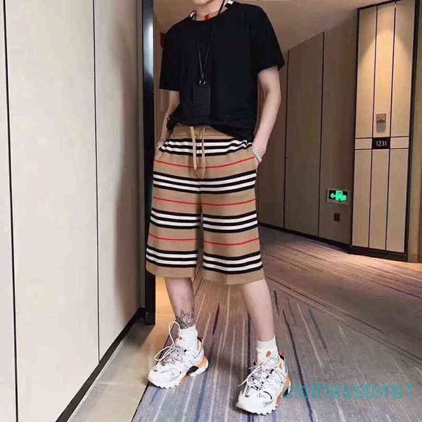 brand bbr pants 2022 summer new striped knitted loose wide leg casual khaki capri shorts, Black
brand bbr pants 2022 summer new striped knitted loose wide leg casual khaki capri shorts, Black