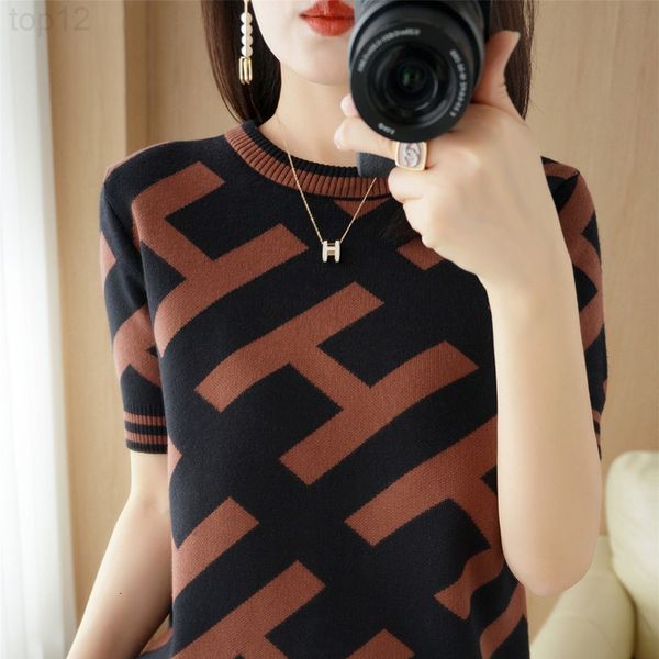 designer 2022 spring and summer knitted round neck thin careful machine pullover bottoming shirt short sleeve korean cotton loose large t-sh, White
designer 2022 spring and summer knitted round neck thin careful machine pullover bottoming shirt short sleeve korean cotton loose large t-sh, White