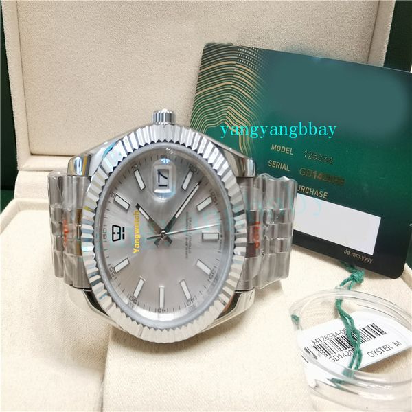 original box watch date-just 41mm 126334 fluted white dial jubilee bracelet b/p mechanical (automatic) sapphire men wristwatch, Slivery;brown
original box watch date-just 41mm 126334 fluted white dial jubilee bracelet b/p mechanical (automatic) sapphire men wristwatch, Slivery;brown