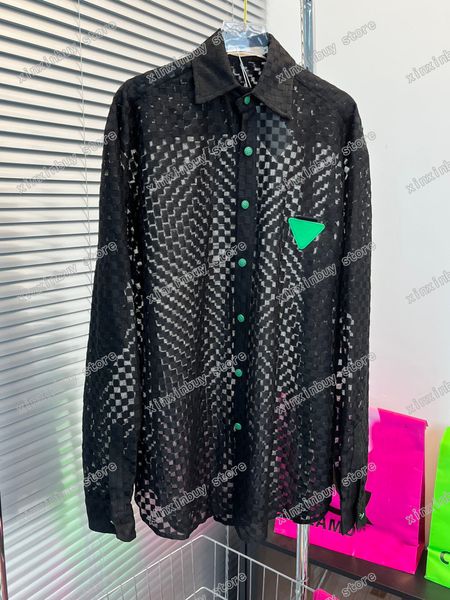 22ss men designers casual shirts tee hollow out plaid long sleeve man high street style streetwear gray green black white xinxinbuy s-xl, White;black
22ss men designers casual shirts tee hollow out plaid long sleeve man high street style streetwear gray green black white xinxinbuy s-xl, White;black